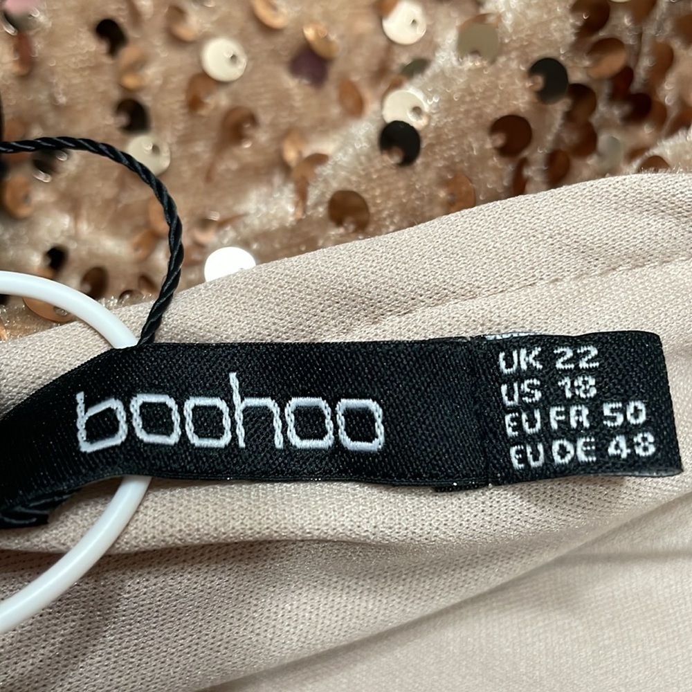 Boohoo blouson sleeve sequin, mini dress - Picture 11 of 14